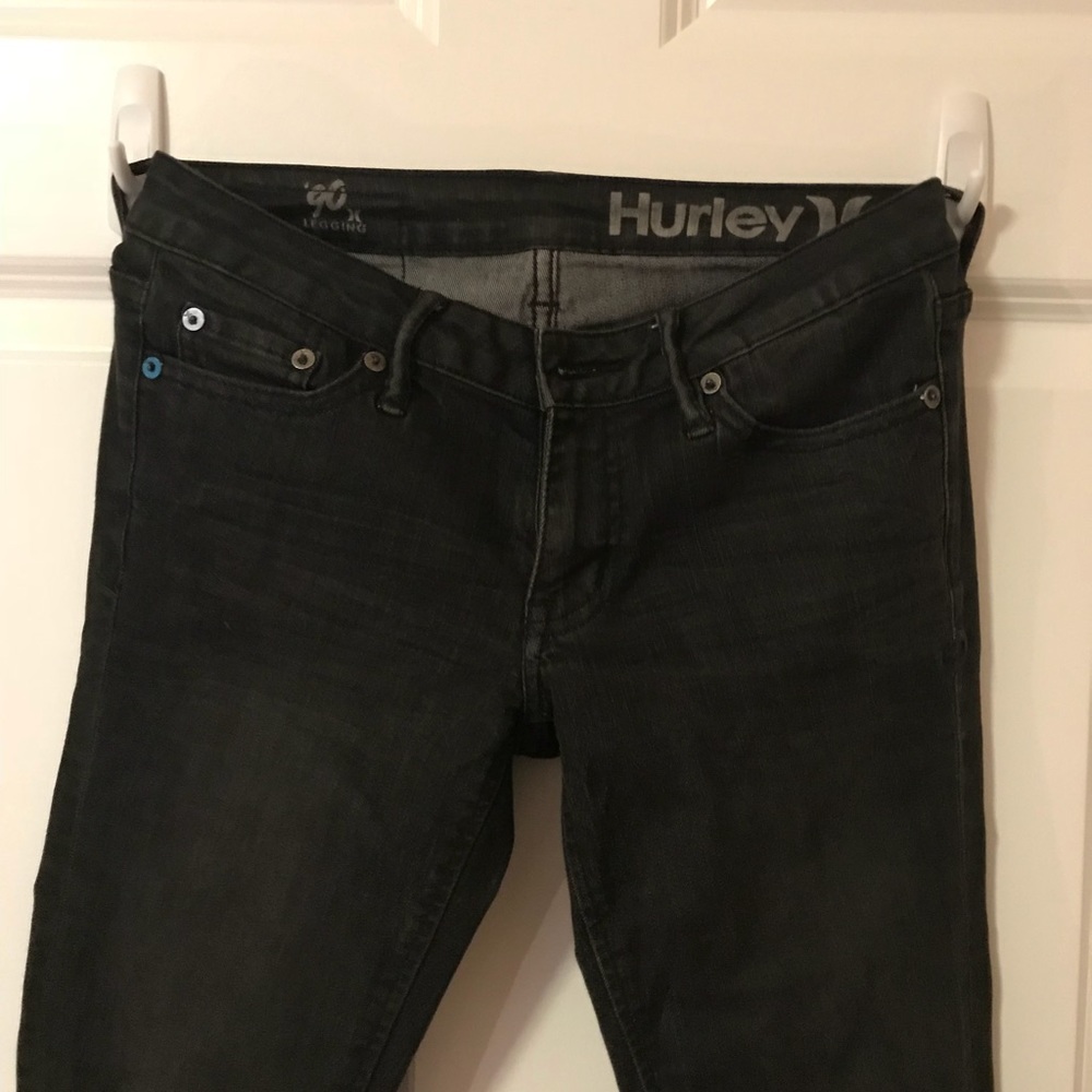 ⚡️FLASH SALE⚡️ BLACK SKINNY HURLEY JUNIORS JEANS